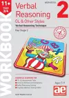 11+ Verbal Reasoning Year 3/4 GL & Other Styles Workbook 2 cover