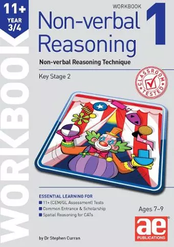 11+ Non-Verbal Reasoning Year 3/4 Workbook 1 cover