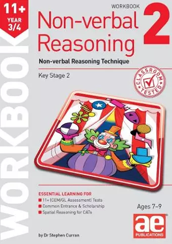 11+ Non-Verbal Reasoning Year 3/4 Workbook 2 cover