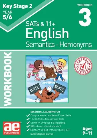 KS2 Semantics Year 5/6 Workbook 3 - Homonyms cover