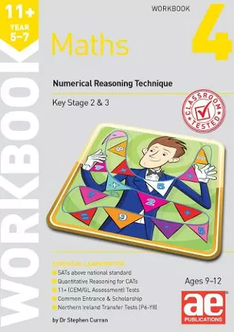 11+ Maths Year 5-7 Workbook 4 cover