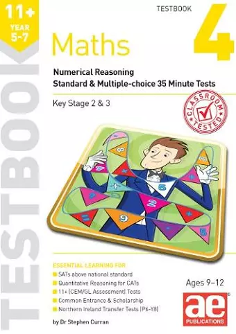 11+ Maths Year 5-7 Testbook 4 cover