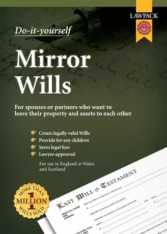 Lawpack Mirror Wills DIY Kit cover