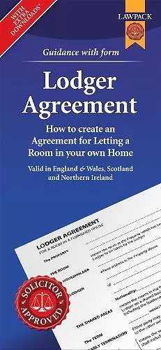 Lodger Agreement Form Pack cover