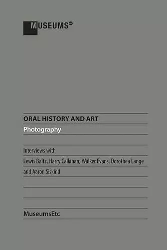 Oral History and Art cover