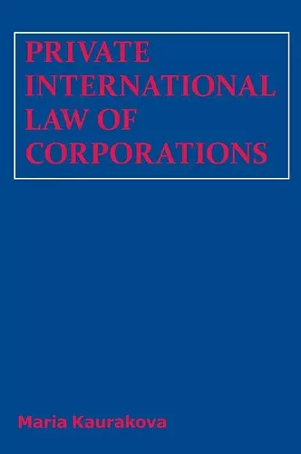 Private International Law of Corporations cover