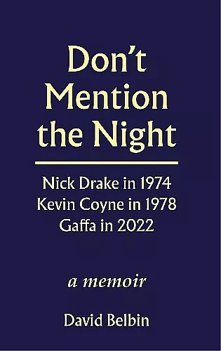 Don't Mention the Night cover