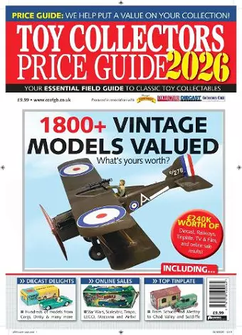 Toy Collectors Price Guide 2026 cover