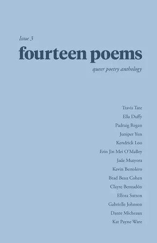 Fourteen Poems: Issue Three cover