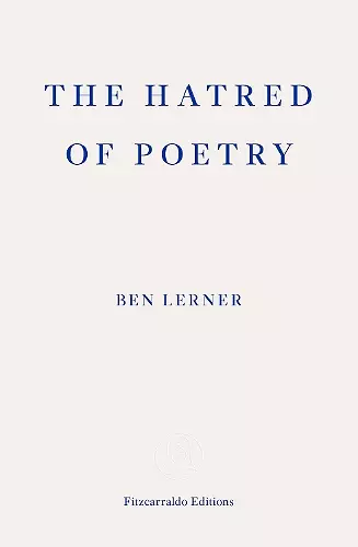 The Hatred of Poetry cover