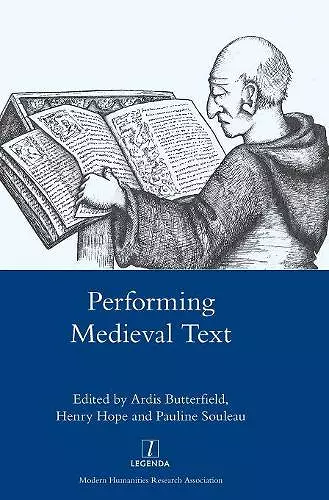 Performing Medieval Text cover