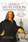 Francis Hutcheson Philosophical Writings cover