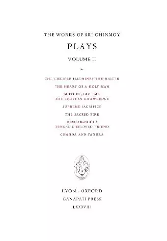 Plays II cover