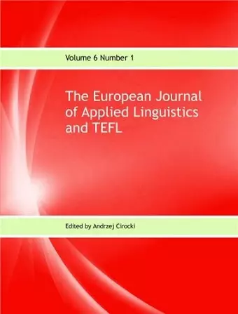 The European Journal of Applied Linguistics and TEFL cover