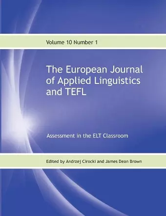 The European Journal of Applied Linguistics and TEFL Volume 10 Number 1 cover