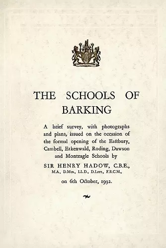 The Schools of Barking cover