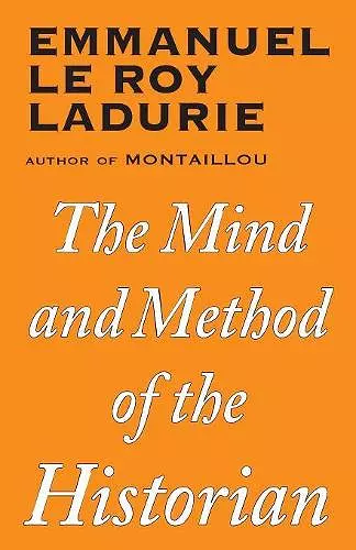 Mind and Method of the Historian cover