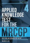 Applied Knowledge Test for the MRCGP, fourth edition cover