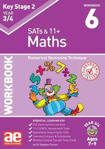 KS2 Maths Year 3/4 Workbook 6 cover