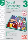 11+ Verbal Reasoning Year 4/5 GL & Other Styles Workbook 3 cover