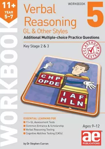 11+ Verbal Reasoning Year 5-7 GL & Other Styles Workbook 5 cover