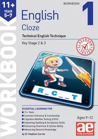 11+ English Year 5-7 Cloze Workbook 1 cover
