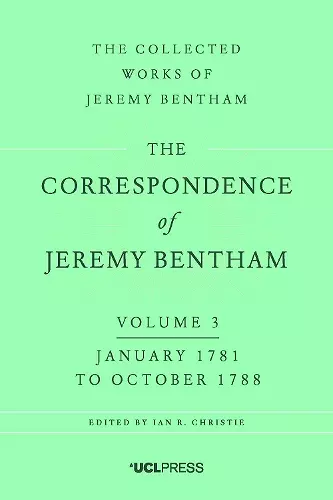 The Correspondence of Jeremy Bentham, Volume 3 cover