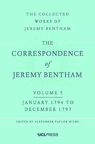 The Correspondence of Jeremy Bentham, Volume 5 cover