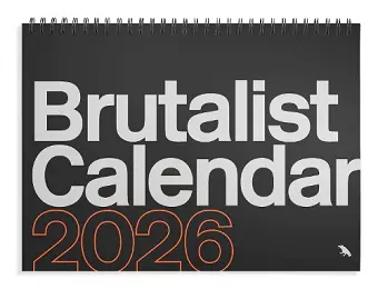 Brutalist Calendar 2026 cover