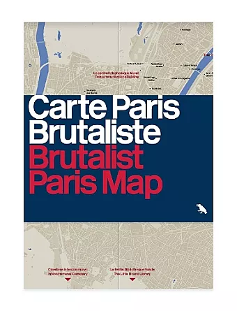 Brutalist Paris Map cover