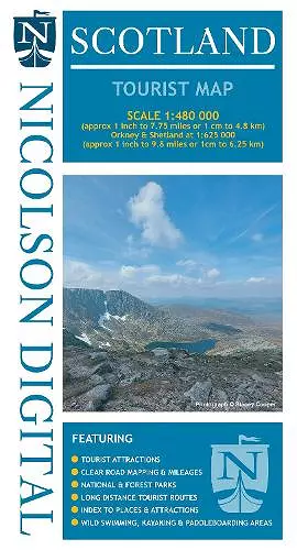 Nicolson Scotland Tourist Map cover