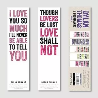 Dylan Thomas Bookmarks Pack 2 cover