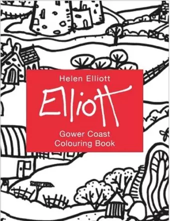 Helen Elliott Concertina Colouring Book: Gower Coast cover