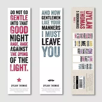 Dylan Thomas Bookmarks Pack 1 cover