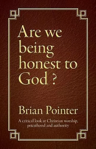 Are we being honest to God? cover