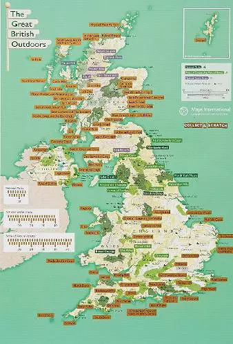 The Great British Outdoors - Collect and Scratch Map cover