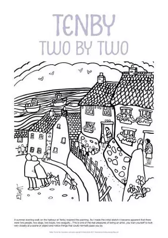 Helen Elliott Poster: Tenby Two by Two cover