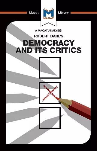 Democracy and its Critics cover