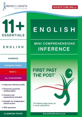 11+ Essentials English Mini Comprehensions: Inference Book 3 cover