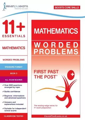 11+ Essentials Mathematics: Worded Problems Book 3 cover