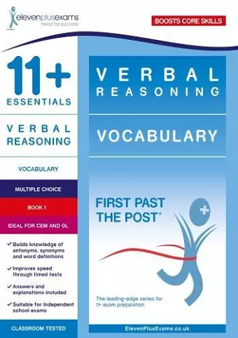 11+ Essentials Verbal Reasoning: Vocabulary Book 1 cover