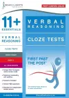 11+ Essentials Verbal Reasoning: Cloze Tests Book 3 cover