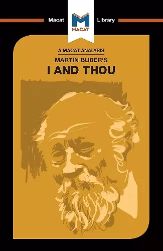 An Analysis of Martin Buber's I and Thou cover