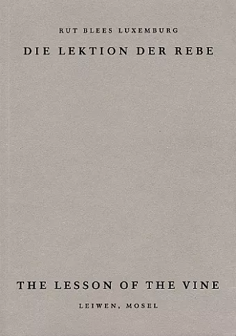 The Lesson of the Vine cover