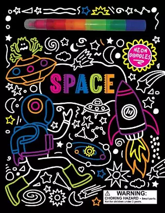 Neon Doodles Book - Space cover