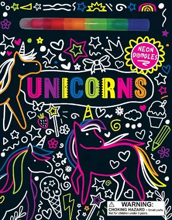 Neon Doodles Book - Unicorn cover