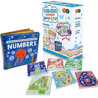 Magic Colour Changing Bath Book & Stickers - Numbers cover