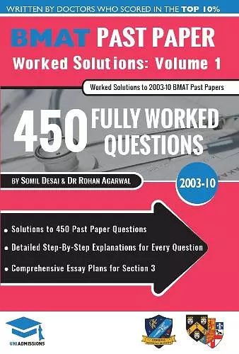 BMAT Past Paper Worked Solutions Volume 1 cover