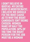 50% of the Time the Right Person for the Job Must Be a Woman cover