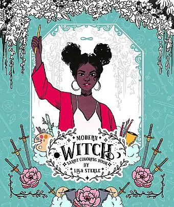 Modern Witch Tarot Coloring Book cover